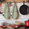 thumbnail image 6 of Golf Ball Club Kitchen Towels Set of 2, Sports Abstract Vintage Green Absorbent Dish Towels for Kitchen, Microfiber Hand Towel, Quick Drying Tea Towel for Cleaning Decorative Dishcloths, 6 of 7
