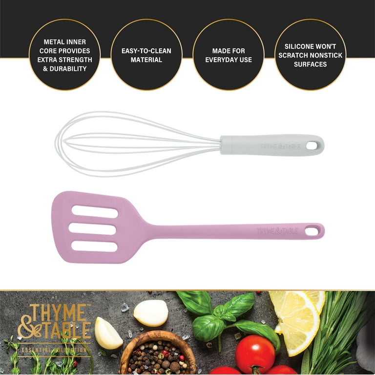Thyme & Table Silicone Utensils 5-Piece Set heat-safe food-safe