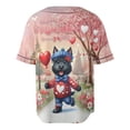 thumbnail image 2 of Happy Valentine’s Day Adorable Scottish Terrier Puppy Holding Heart Balloon All Over Print 3D Baseball Shirt Scottie Dog Lover Gifts Softball Sport - 00030, 2 of 6