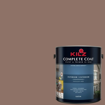 KILZ COMPLETE COAT Interior/Exterior Paint & Primer in One #LM240 Fine (Best Paint For Leather Jacket)