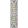 thumbnail image 3 of JONATHAN Y MODERN PERSIAN 2 x 8 Runner Rug, Brooklyn Geometric Medallion - Blue/Multi, MDP207E-28, 3 of 10
