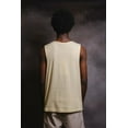 thumbnail image 4 of Brooklyn Cloth Originals Men's Ribbed Tank Top, Relaxed Fit, U Neck, Dropped Armholes, Biscuit, Medium, 4 of 5
