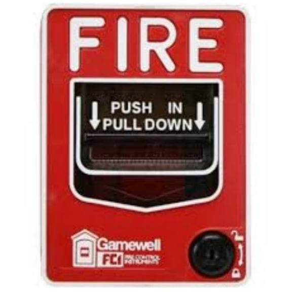 MS-7AF Fire Alarm Dual Action Pull Station, Red
