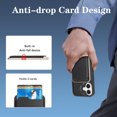 thumbnail image 3 of For iPhone 17 Wallet Case Magnetic Card Holder, Compatible with Magsafe, RFID Blocking 2 in 1 Detachable Kickstand Back Flip Vintage Leather Shockproof Case for Women Men,Black, 3 of 11