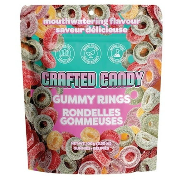 Crafted Candy Gummy Rings 100g