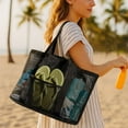 thumbnail image 5 of 2-in-1 Mesh Beach Bag Large Pool Handbags Lightweight Waterproof Women Mesh Tote for Swimming Pool Travel Work, 5 of 8