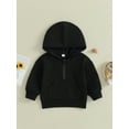 thumbnail image 2 of Cenuakty Kids Baby Sweatshirt Solid Color Long Sleeve Hoodie Pullovers Autumn Tops for Toddler Cute Fall Clothes, 2 of 9