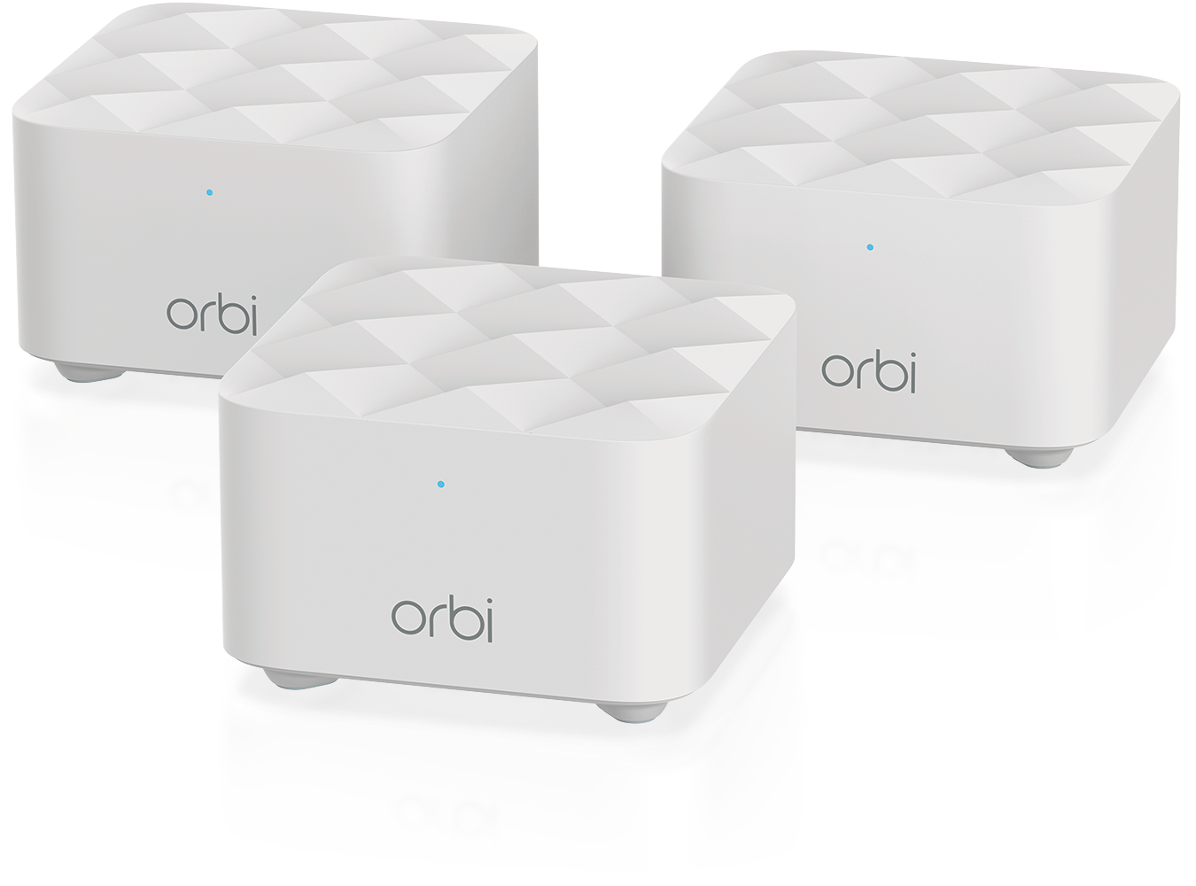 NETGEAR RBK13 Orbi Mesh WiFi System with 1.2Gbps Dual-band WiFi, Up to 4,500 sq. ft. – 3 Pack