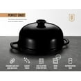 thumbnail image 6 of Bread Oven, Enameled Cast Iron Pan with Ceramic Lid for Baking, Cooking, Roasting, Black, 6 of 6