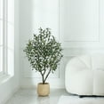 thumbnail image 7 of 4FT Artificial Olive Tree in Pot, Artificial Olive Plants with Fruits, Realistic Indoor Outdoor Plants for Home Decor Housewarming Gift, 7 of 7