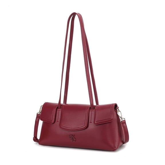 MKF Collection Kaia Women’s Elongated Shoulder Bag Vegan Leather Crossbody Bag Handbag Purse by Mia K