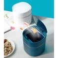 thumbnail image 4 of Inteprter Bote de basura de escritorio con gran capacidad - Fácil operación para baño Dormitorio Cocina Amplia Almacenamiento y organización del hogar Blanco emergente, 4 of 6