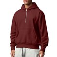 thumbnail image 2 of Ceisia Men Waffle Knit Stand Collar Full Zip Fleece Jacket Loose Fit Long Sleeve Pocket Daily Casual Outer Coat Gift, 2 of 9
