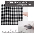 thumbnail image 6 of LALILO Kitchen Curtain Valance Black And White Plaid Rod Pocket Window Curtain 52"x 18" Set of 2, 6 of 6