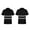 Black, variant on Men's Reflective T-Shirts High Visibility Short Sleeve Work Tees with Color Block Design for Everyday Casual Wear