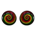 thumbnail image 1 of Ear plugs Screw Fit Light weight Acrylic with Rainbow Design, 1 of 4