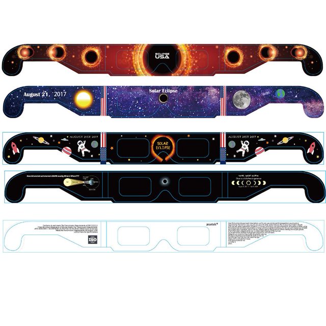 20uds. Gafas solares Juguete para proteger los ojos Gafas de observación Ideal para niños (A)