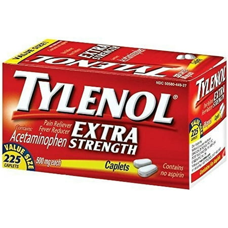 Tylenol Extra Strength Caplets, 225 Count
