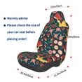 thumbnail image 2 of Picia Berries and Flowers Print Waterproof Sweating Car Seat Cover for Post Gym Workout, Running, Beach and Hiking, Universal Fit Anti-Slip Bucket Seat Protector, 2 of 5