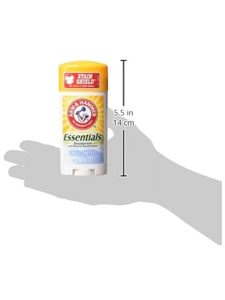 (Pack of 6) Arm And Hammer Essentials Natural Deodorant, Unscented, 2.5 oz