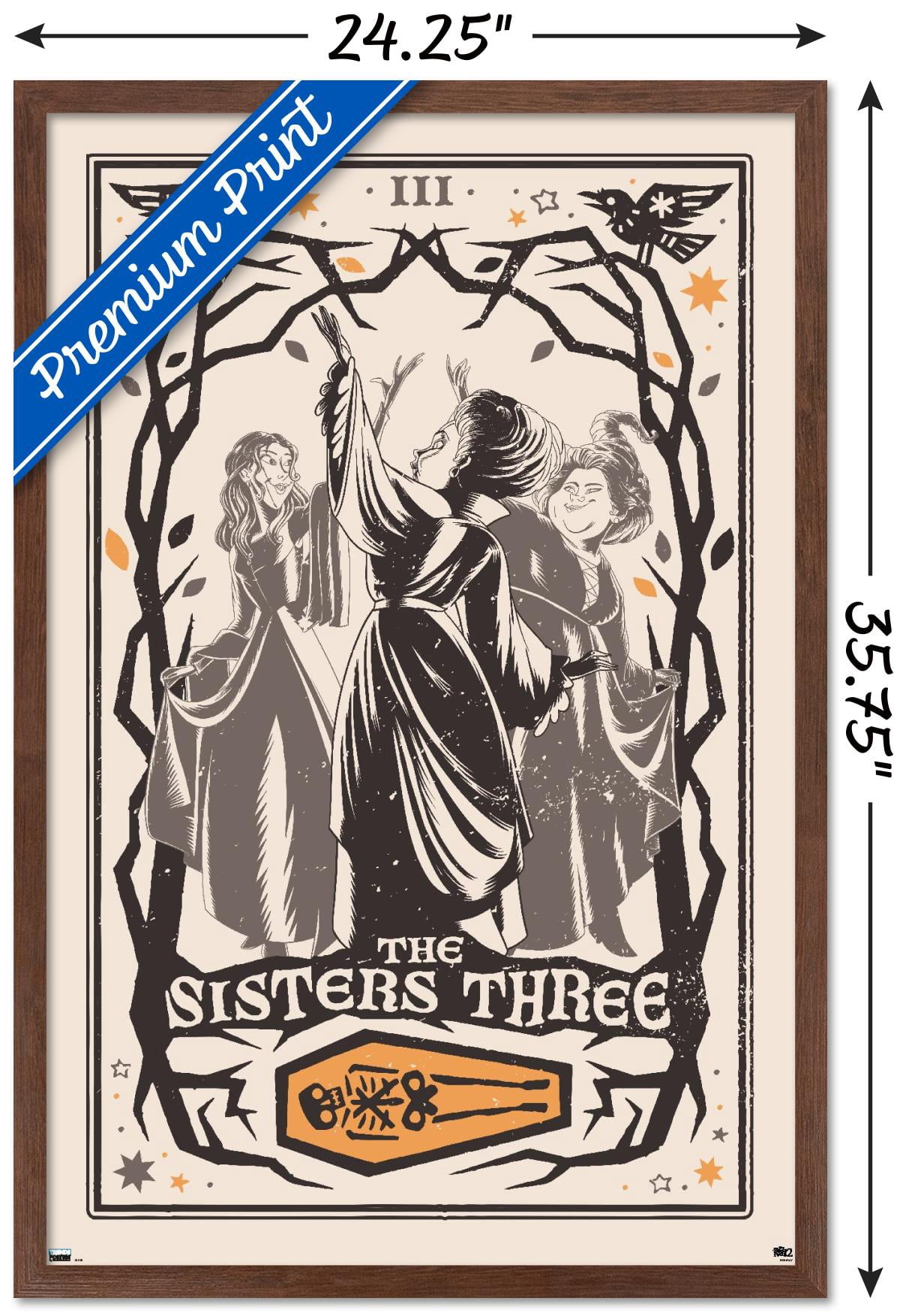 Disney Hocus Pocus 2 - The Sisters Three Wall Poster, 22.375" x 34" Framed