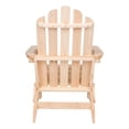 thumbnail image 5 of Shine Company Traditional Cedar Wood Folding Adirondack Chair in Beige, 5 of 5