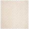 thumbnail image 2 of SAFAVIEH Bella Eliza Geometric Wool Area Rug, Sand/Ivory, 5' x 5' Square, 2 of 7