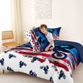 thumbnail image 4 of Castle Fairy Dirt Bike Queen Comforter Set 3pcs for Boys, American Flag Art Bedding Comforter Set for Bedroom, Red Blue,Navy Blue Reversible, 4 of 6