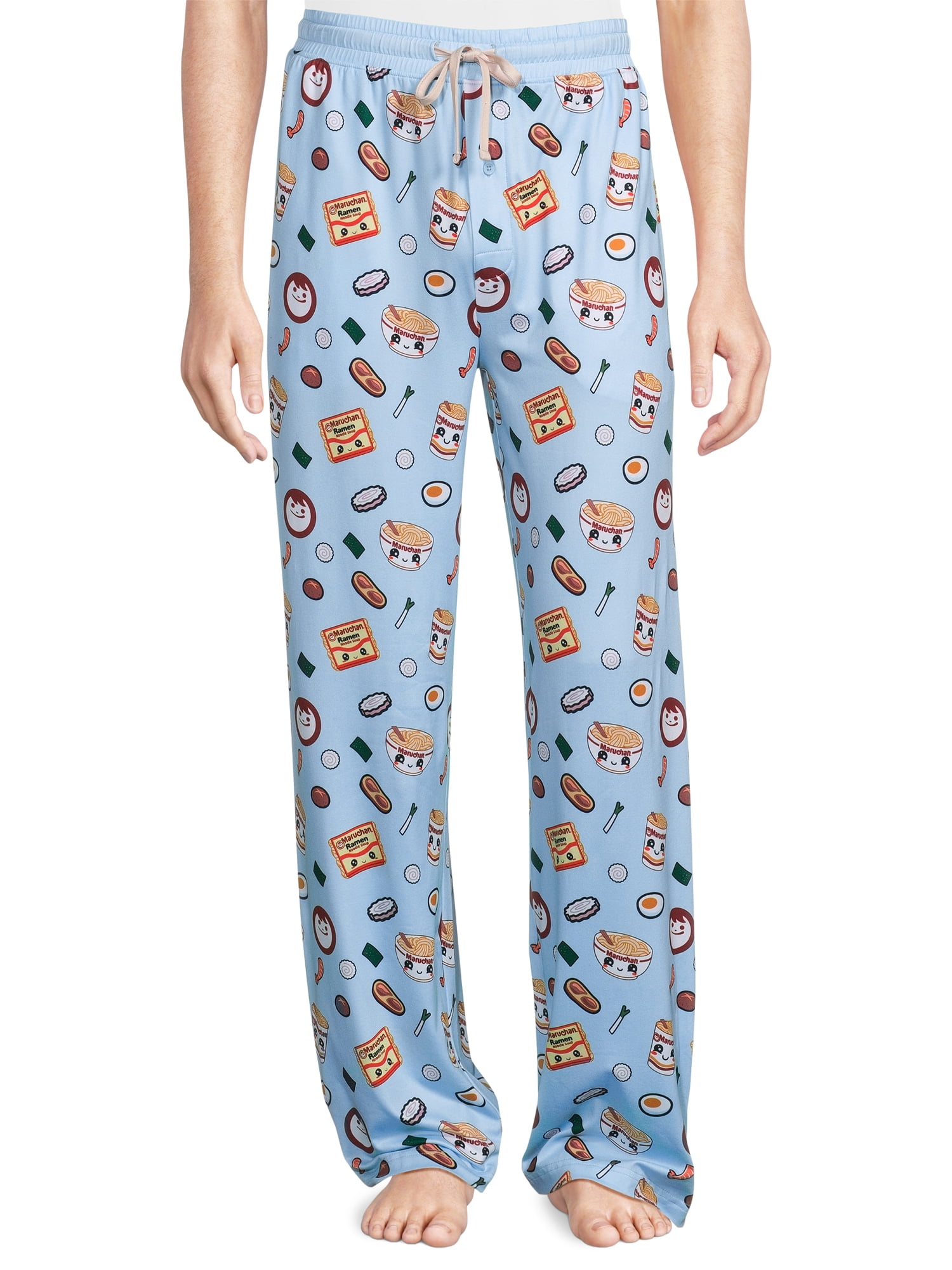 Maruchan Ramen Noodles Blue Pajama Sleep Pants - Large - Walmart.com