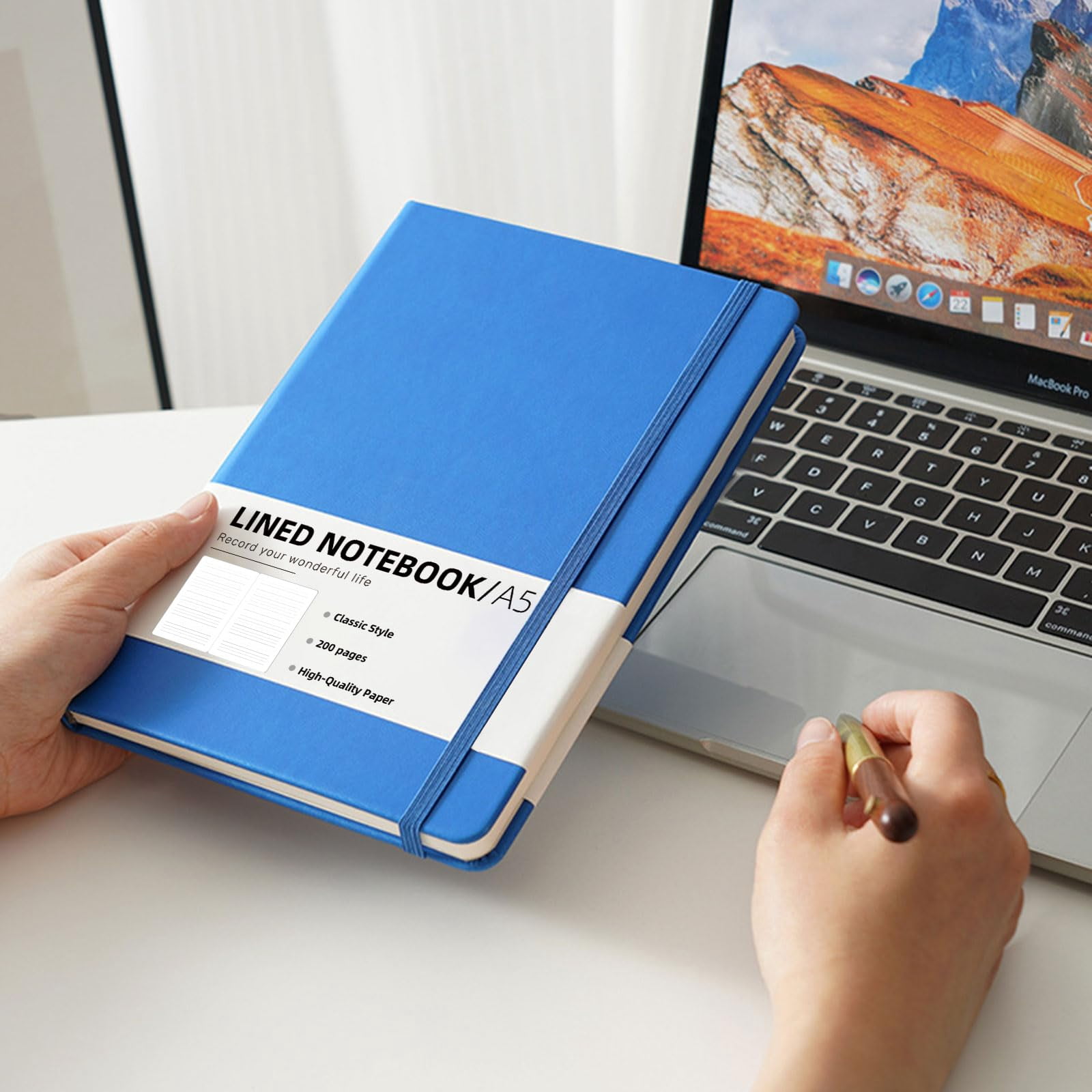 10 Packs A5 Hardcover Journal Notebooks 8.5 X5.8 In  Lined Journals Bulk For Writing 200 Pages/100sheets 10 Colors Classic Ruled Notebook Work/travel/college/note Taking (10packs 10 Colors)