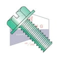 thumbnail image 3 of 1/4-20 x 3/8" Machine Screws | Slotted | Hex Washers Head | Steel | Zinc Green (Quantity: 4000), 3 of 3
