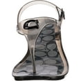 thumbnail image 5 of Coach Women's Natalee Jelly Sandals, T-Strap, Transparent Rubber, Black, 8 B - Medium, 5 of 7