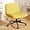 Yellow, variant on Meilocar Criss Cross Chair with Wheels, Cross Legged Office Chair, Armless Office Chairs Adjustable Height Swivel Tilting Fabric Vanity Chairs for Home Bedroom (Grey)
