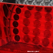AKKON - Red Clear LED Tail Brake Lights Fits 2003 2004 2005 2006 BMW E46 3-Series 325Ci 330CI M3 Coupe 2Door Left+Right Pair