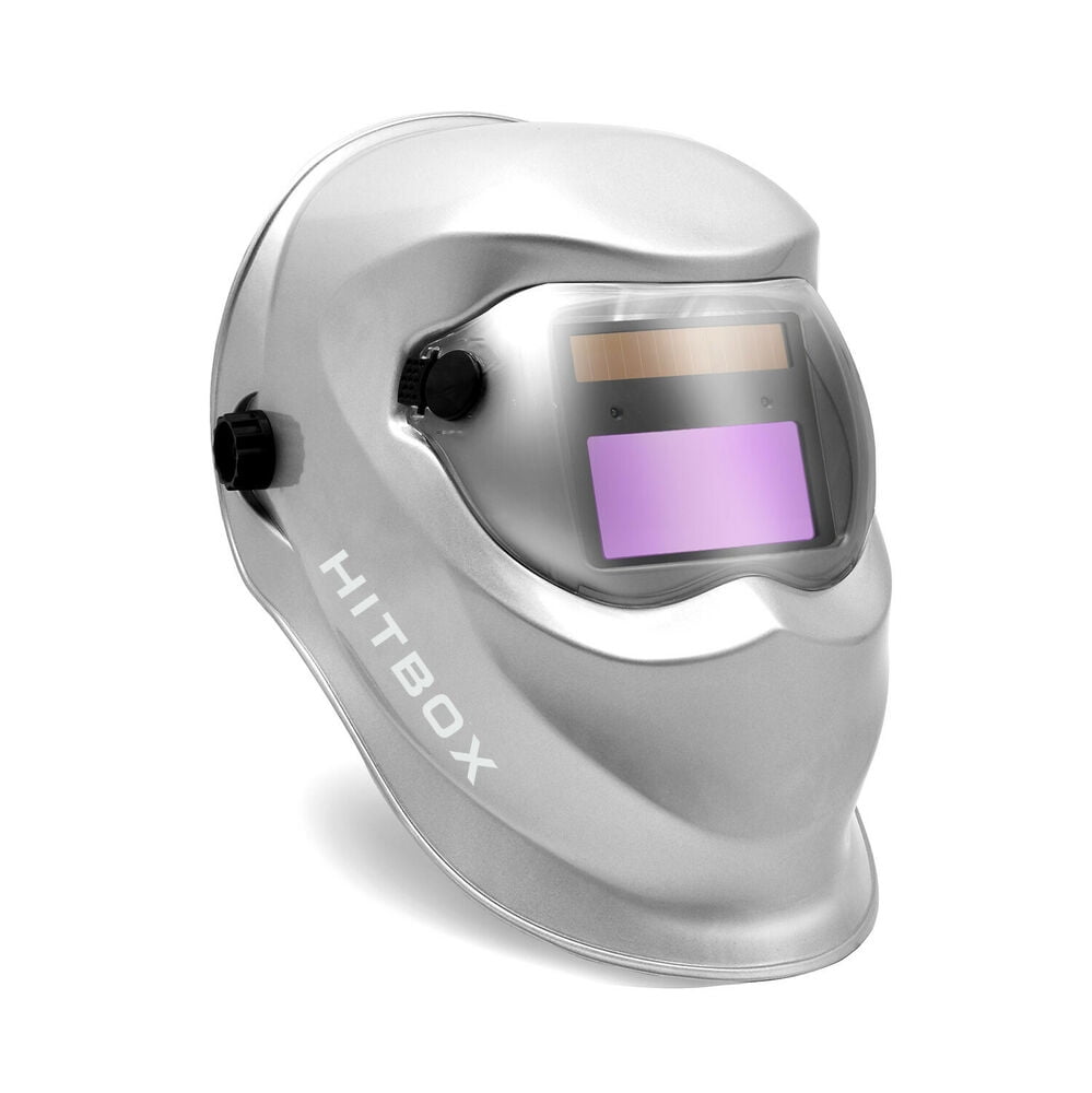 HITBOX Auto-Darkening Welding Helmet Large View Area Pro Solar Welding Mask 