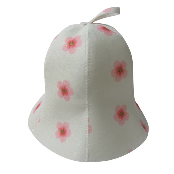 HNMKIU Sauna Hat Bath Cap for Hair Care Dry Printed Casual Style Beret Pink,One Size