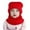 Red, variant on YWOAGH Warm Knitted Cap For Kids And Baby Hooded Winter Scarf Hat Soft And Cozy Unisex Design Red One Size