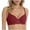 Red, variant on Comfortable Seamless Full Coverage Bra for Women Underwire Bras with Soft Support Deep V Neck Solid Balconette Purple XL