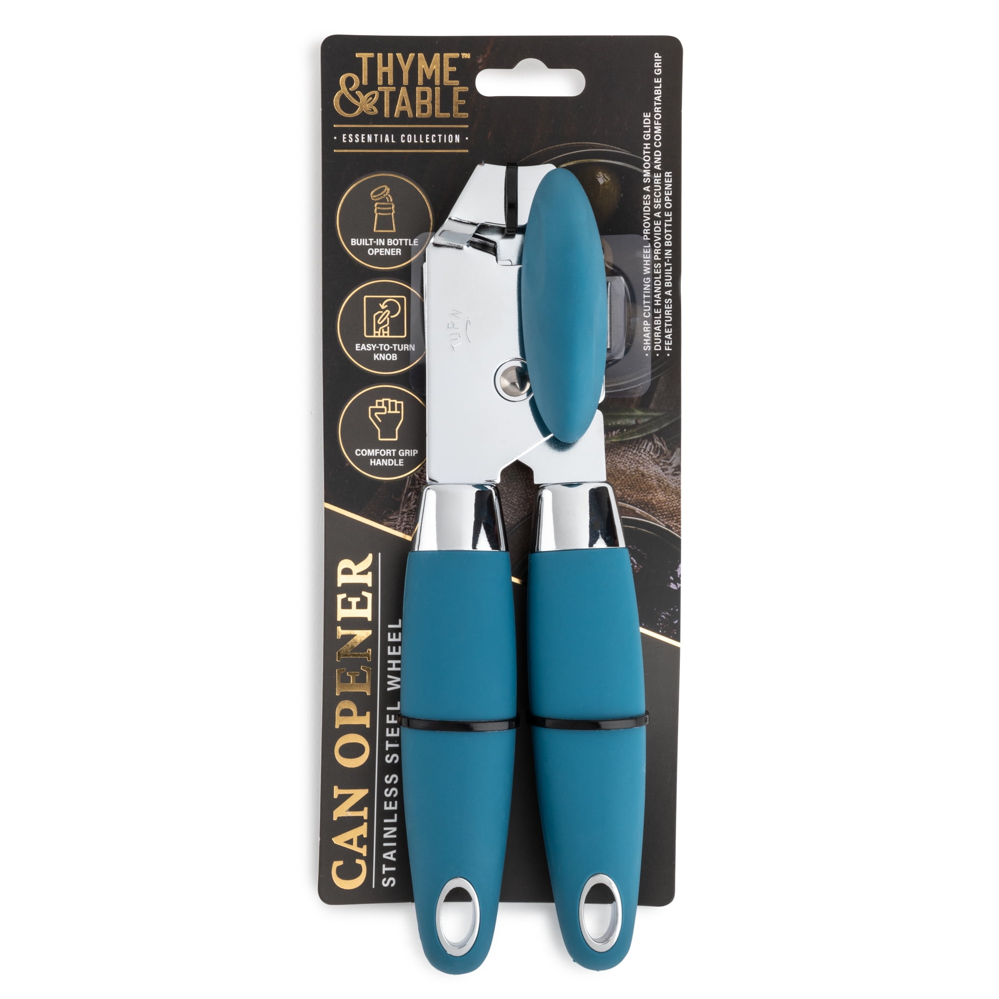 Comfy Grip Midnight Blue Stainless Steel Can Opener - 7 3/4 x 2 x 2 1/4  - 1 count box