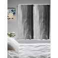 thumbnail image 3 of Black Grey Ombre Bathroom Window Curtain, Coastal Beach Modern Abstract Art Light Filtering Coffee Kitchen Curtains, Bedroom Living Room Curtains 2 Panel 84"x63", 3 of 6