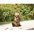 thumbnail image 3 of Beaver Holds Welcome Sign Statue, 3 of 3