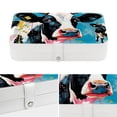 thumbnail image 4 of Cattle PU Leather Jewelry Stand Bracelet Holder Organizer Box with Removable Compartment, Portable, 4 of 6
