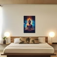 thumbnail image 4 of ZHONGYUTONG Buddha Wall Art Colorful Buddha Statue Paintings Zen Pictures Spa Canvas Prints for Yoga Meditation Spiritual Buddhism Prayer Room Framed (24.00" x 36.00"), 4 of 6