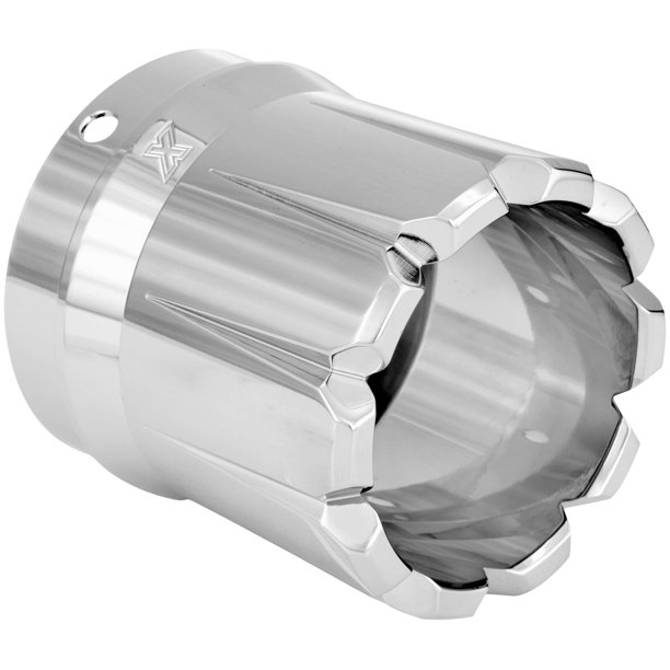 Xtreme Machine Dominate Exhaust Tip Rinehart 3.5in. Exhaust Chrome