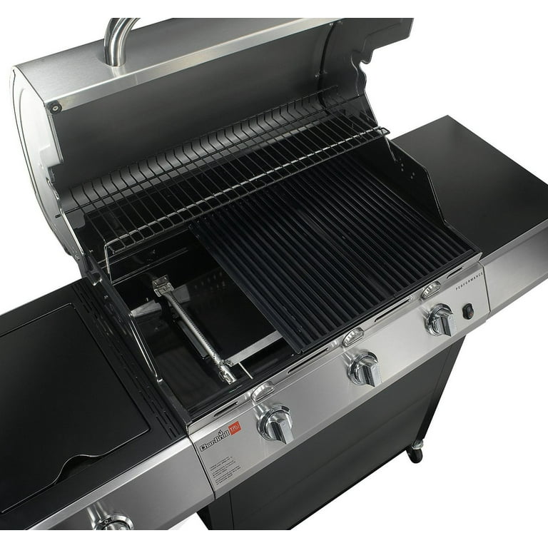 Char Broil Performance TRU Infrared 480 3 Burner Gas Grill with Side Burner