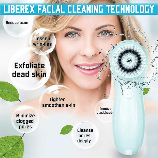 Facial Cleansing Brush rechargeable Ipx7 Waterproof With 3 Brush