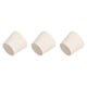 thumbnail image 1 of Tapones de goma sólida en forma cónica de Unique Bargains para tubos de laboratorio 0.98" x 1.3" x 1.1" blancos 3Pcs, 1 of 3