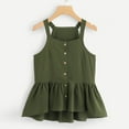 thumbnail image 2 of Ketyyh-chn99 Camisoles pour Femmes Chic Décontracté Gilet Col Rond Chandails Été Sans Manches Coupe Ample Tunique Haut Basique Vert,TG, 2 of 2