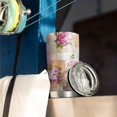 thumbnail image 3 of 20 Oz Pioneer Flower Coffee Tumbler Double Wall Insulated Stainless Steel Water Bottle | Metal Reusable Thermoses Flask with Cup Cap | Leak & Sweat Proof with Anti-Dust Lid, 3 of 7