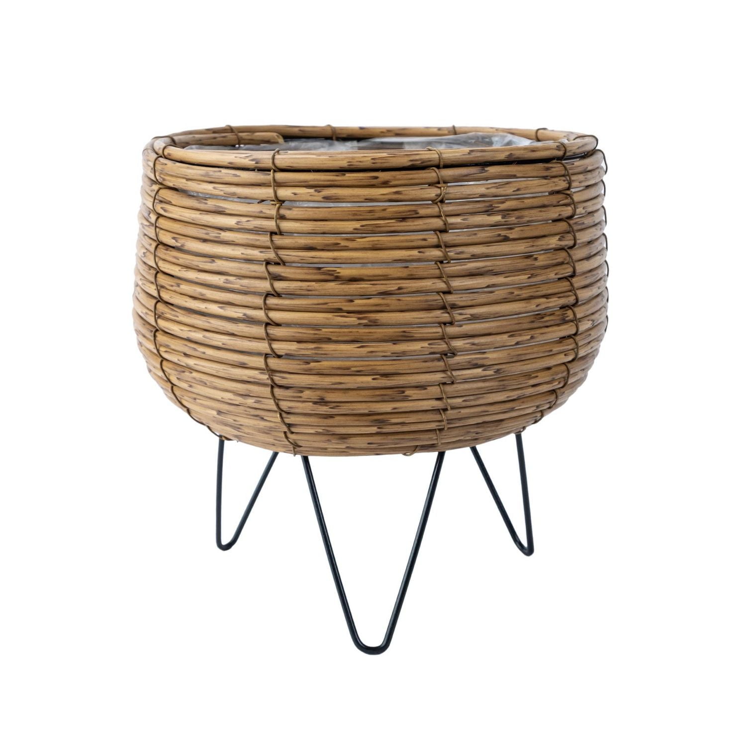 Hometrends 8 INCH WOVEN FOOTED PLANTER